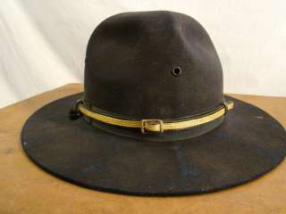   CAMPAIGN 1st SERGEANT Gunnery TROOPER Old STATE POLICE Drill HAT