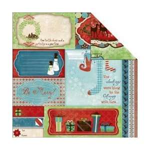  Bo Bunny Blitzen Double Sided Cut Outs 12X12 Sheet;25 