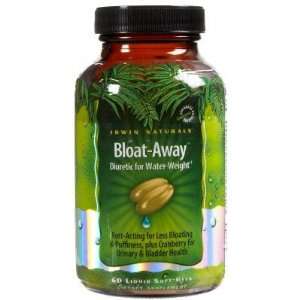  Irwin Naturals  Bloat Away, Diuretic, 60 softgels: Health 