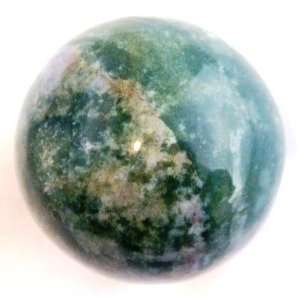 Bloodstone Ball 13 Light Green Crystal Heavenly Cloud Patterns Sphere 