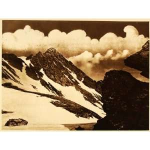  1932 Romania Balea Summit Peak Mountain Snow Landscape 
