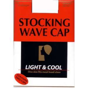   Stocking Wave Cap   White (Contains Two Caps) 