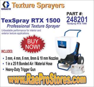 Graco TexSpray RTX 1500   Texture Paint Sprayer 248201 633955044388 