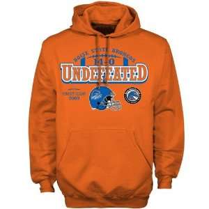   Orange 2010 Fiesta Bowl Champions Undefeated Season Hoody Sweatshirt