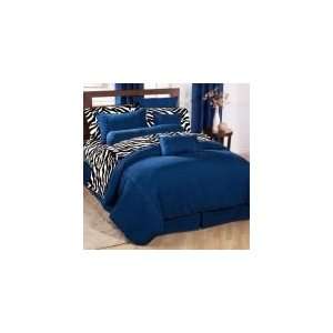  Denim 4 Piece Queen Comforter Set   Blue Jean Bedding