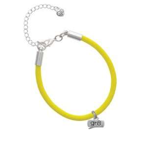  gr8   Great   Text Chat Charm on a Yellow Malibu Charm 