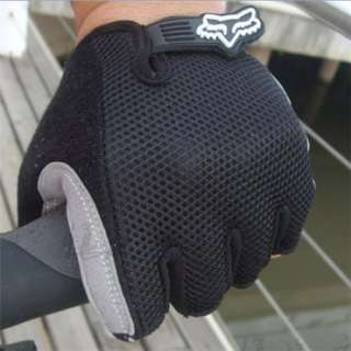2011 NEW Cycling Bike Bicycle Half Finger Gloves BLACK  