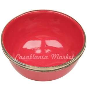  Moroccan Terracotta Bowl Red: Kitchen & Dining