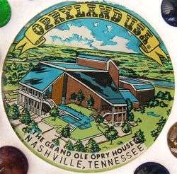 Vintage OPRYLAND USA NASHVILLE Collector Plate 1950s  