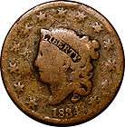 1838 1C Coronet Head Large Cent G+ Detail ok Circulated