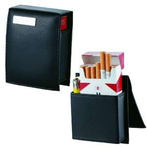  Visol Teresina Black Leather Cigarette Case Health 