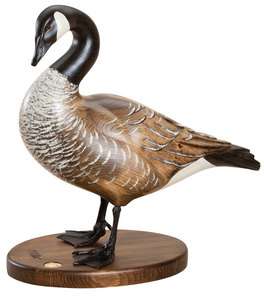 Big Sky Carvers Limited Lifesize Solid Wood Carving Goose by Ken 