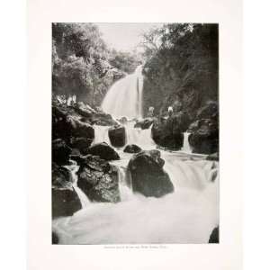  1897 Print Mexico Cascade Tepic River Nayarit Rio Mololoa 