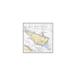 Bois Blanc Island 4.25 Square Absorbent Coaster:  Kitchen 