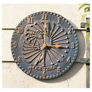  Whitehall 12 Golfer Clock in French Bronze, Verdigris or 