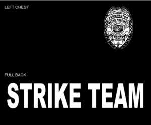 The Shield Vic Makey Police Strike Team T Shirt Medium  