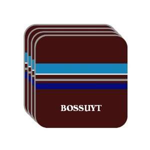 Personal Name Gift   BOSSUYT Set of 4 Mini Mousepad Coasters (blue 