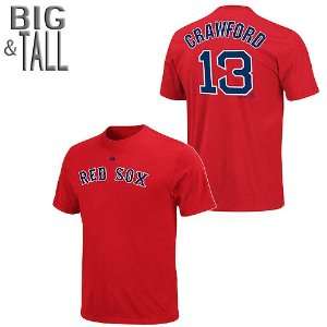Boston Red Sox Carl Crawford BIG & TALL Player Name & Number T Shirt 