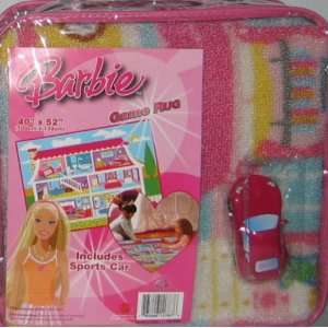 Barbie Game Rug with Sports Car