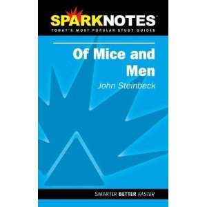 Spark Notes Of Mice and Men [Paperback] John Steinbeck 
