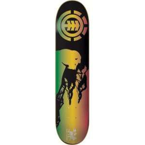  Element Irie Ea Skateboard Deck   7.5 Thriftwood: Sports 
