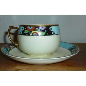   Studio Japanese Floral Design Tea Cup & Saucer Set: Everything Else