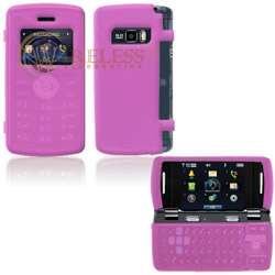 for new LG enV3 verizon phone rubberized HOT PINK skin GEL COVER CASE 