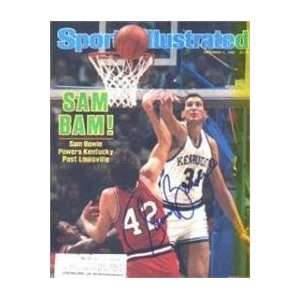  Sam Bowie (KENTUCKY) autographed Sports Illustrated 