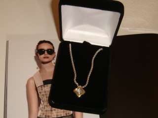 David Yurman Vintage Gold Quatrefoil pendant 16 Necklace plus Gift 