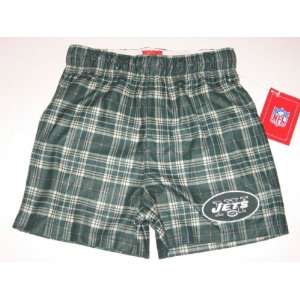  NEW YORK JETS Colored Plaid FLANNEL BOXER SHORTS   Child 
