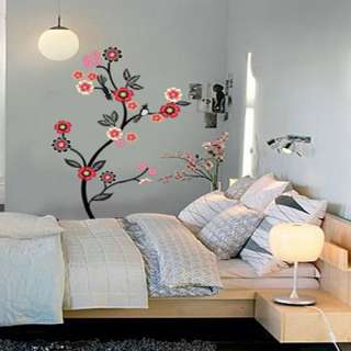 Flowering Tree Adhesive Removable Wall Home Decor Accents Stickers 