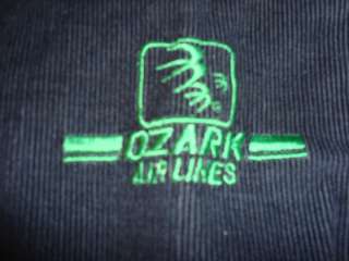 Ozark Airlines Navy Blue & Green Corduroy Jacket Medium  