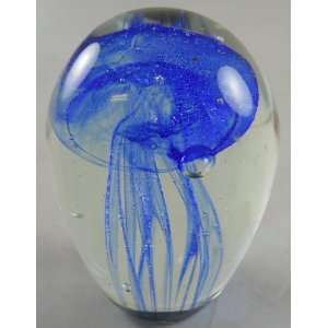  Glass Jellyfish Paperweight: Home & Kitchen