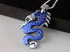 blue love bullet men necklace dog tags pendant