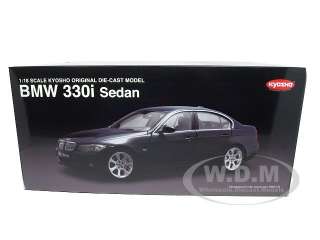 Brand new 118 scale diecast car model of BMW 330i E90 Sedan Navy Blue 