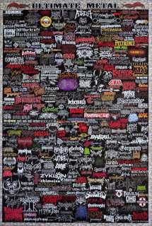 Ultimate Rock Band Logo Poster Rare 34x23 Must Have  