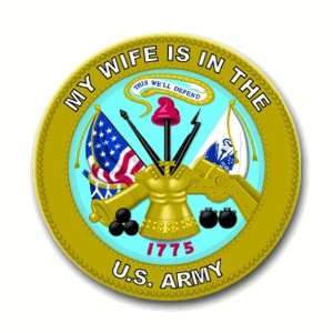 United States Army My Wife is in the Army Seal Decal Sticker 3.8 6 