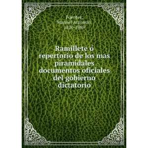   del gobierno dictatorio: Manuel Atanasio, 1820 1889 Fuentes: Books