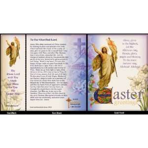   Easter Note Card With Detachable Bookmark   Risen Lord