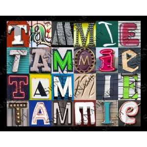  TAMMIE Personalized Name Poster Using Sign Letters 