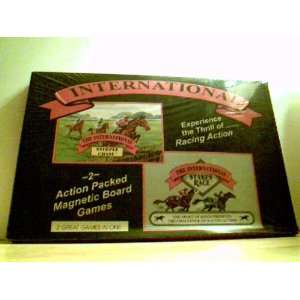   Race   Two Action Packed Magnetic Board Games (1999): Toys & Games