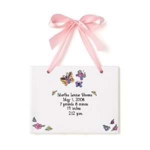  Blossoms Ceramic Birth Certificate: Baby