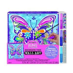  Bling By Number Wall Art   Butterfly Dream: Toys & Games