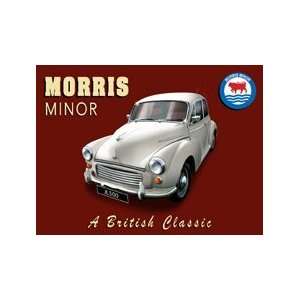  Morris Minor   A British Classic   Large Metal Wall Sign 