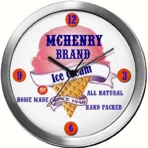  MCHENRY 14 Inch Ice Cream Metal Clock Quartz Movement 