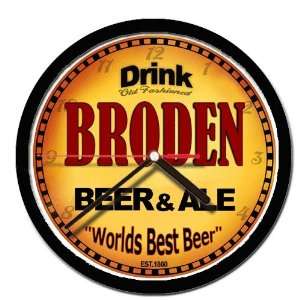  BRODEN beer and ale cerveza wall clock: Everything Else