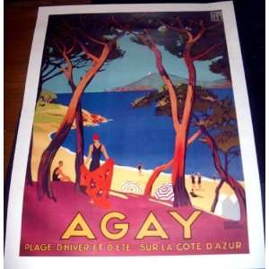   : Agay France Cote D Azure Poster by Roger Broders: Everything Else