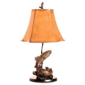  Trout Fish Lamp / Antique Bronze Finish: Home Improvement