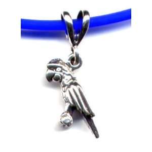  18 Blue Parrot Necklace Sterling Silver Jewelry: Kitchen 