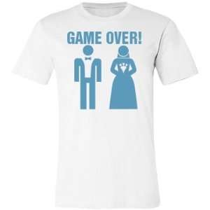  Game Over Wedding Custom Unisex Canvas Jersey T Shirt 